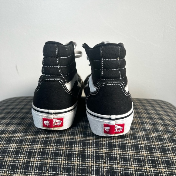 Vans Black and White High-Top Sneakers - Picture 3 of 5